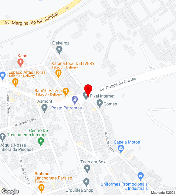 Mapa da localização