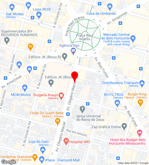 Mapa da localização