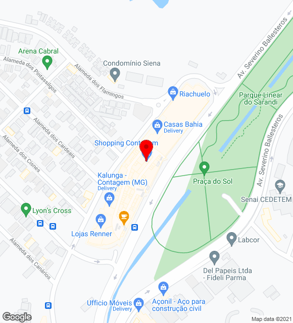 Mapa da localização