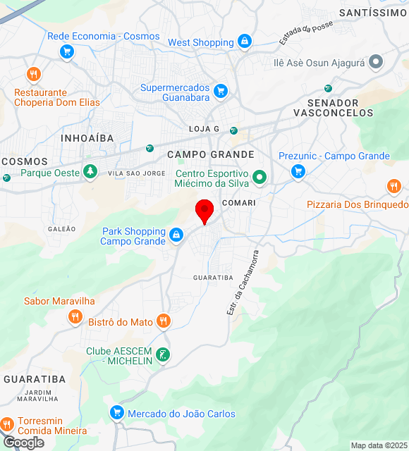 Mapa da localização