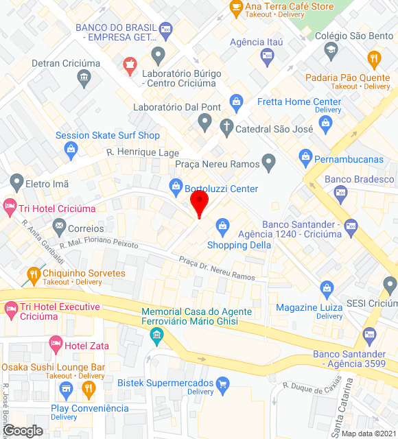 Mapa da localização