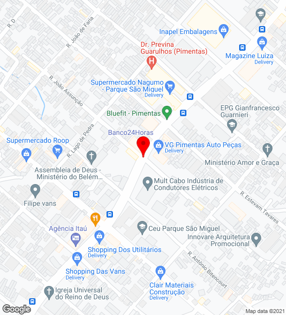 Mapa da localização