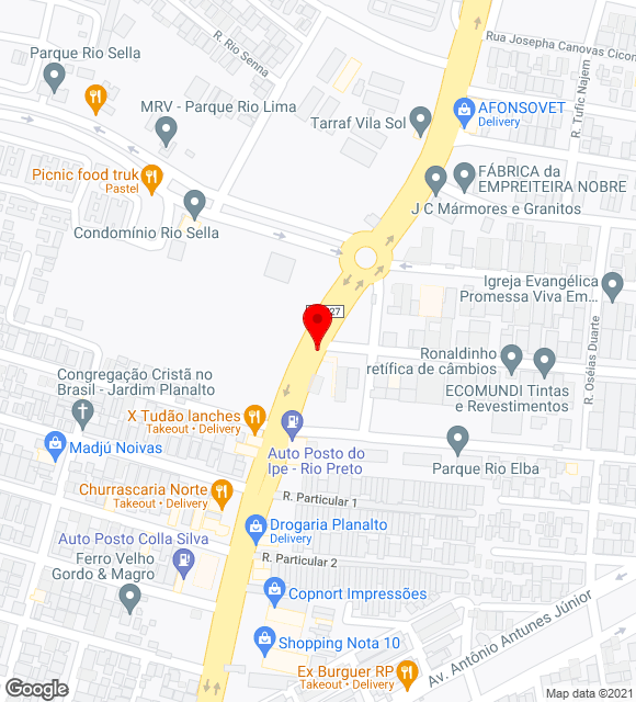 Mapa da localização