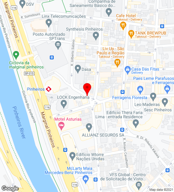 Mapa da localização