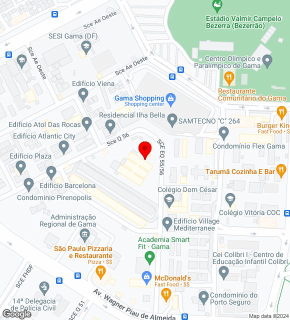 Mapa da localização
