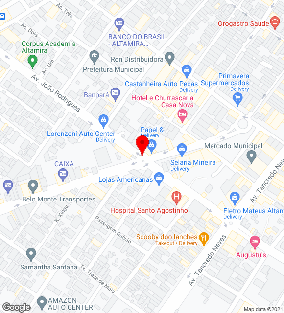 Mapa da localização
