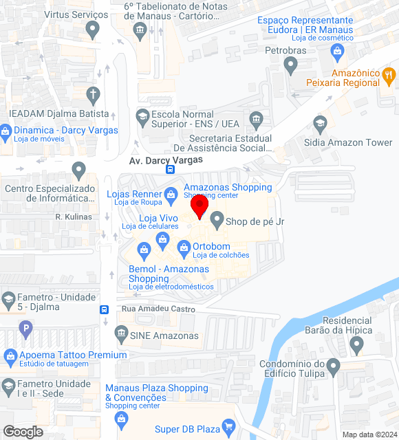 Mapa da localização