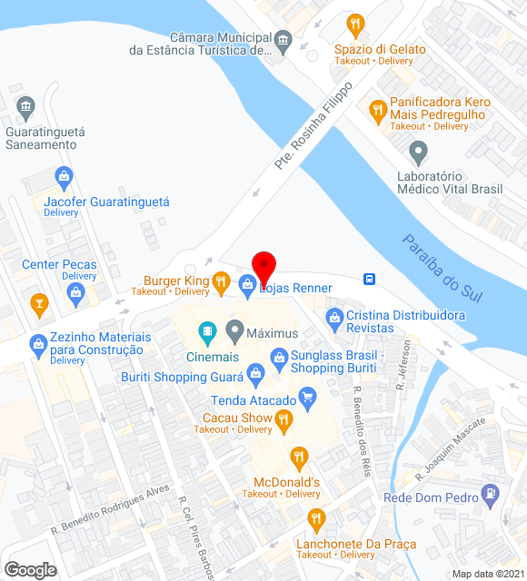 Mapa da localização