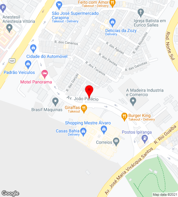 Mapa da localização