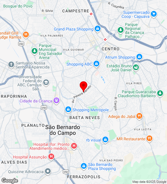 Mapa da localização