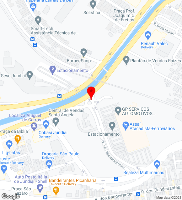 Mapa da localização