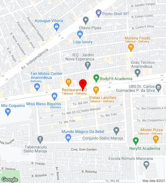 Mapa da localização