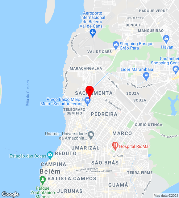 Mapa da localização