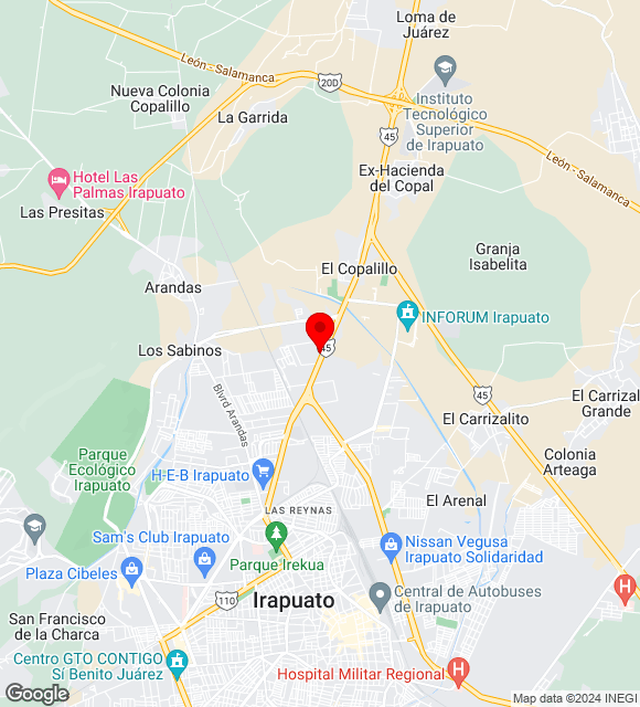 Mapa da localização