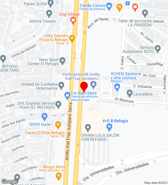 Mapa da localização