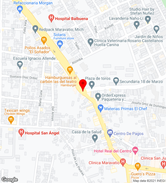 Mapa da localização