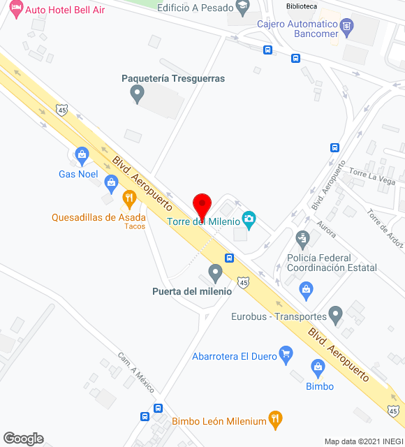 Mapa da localização