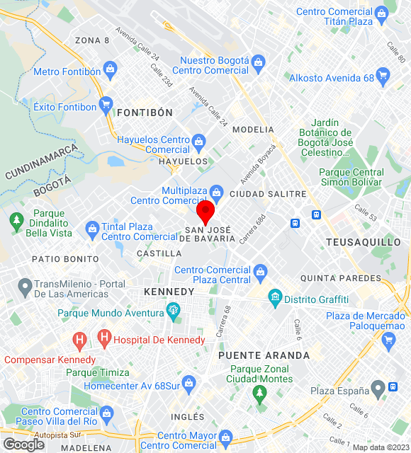 Mapa da localização