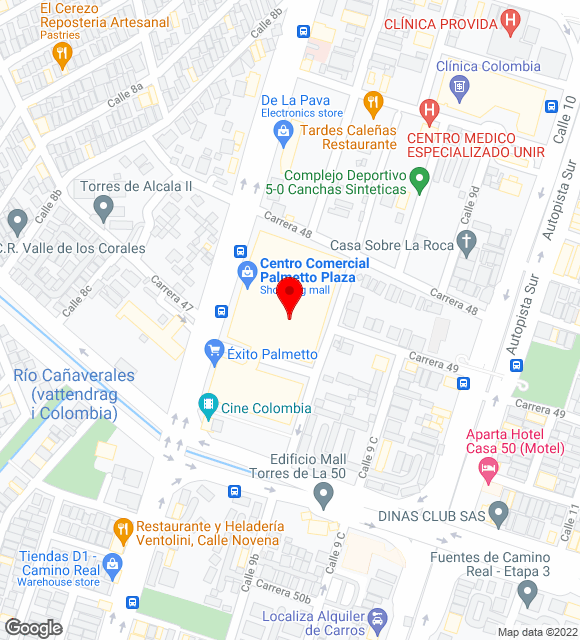 Mapa da localização