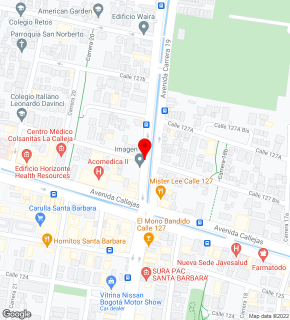 Mapa da localização