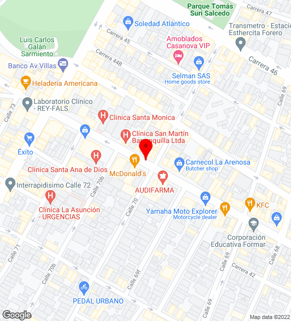 Mapa da localização
