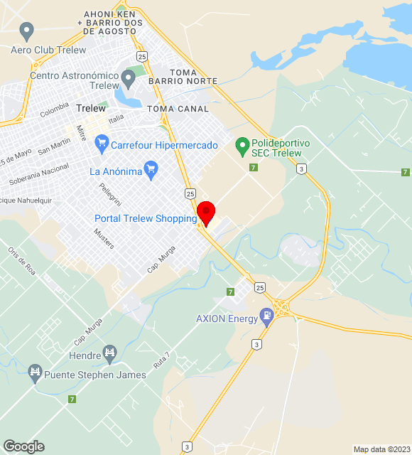Mapa da localização