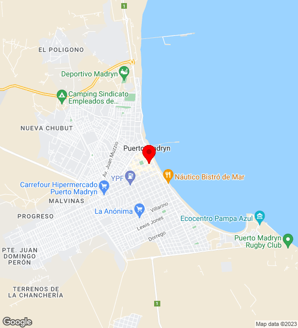 Mapa da localização