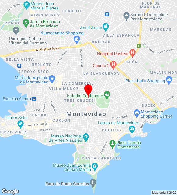 Mapa da localização