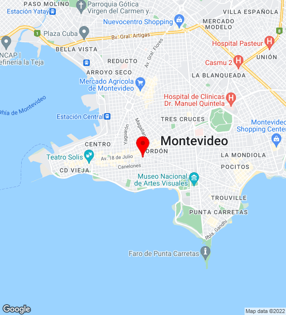 Mapa da localização