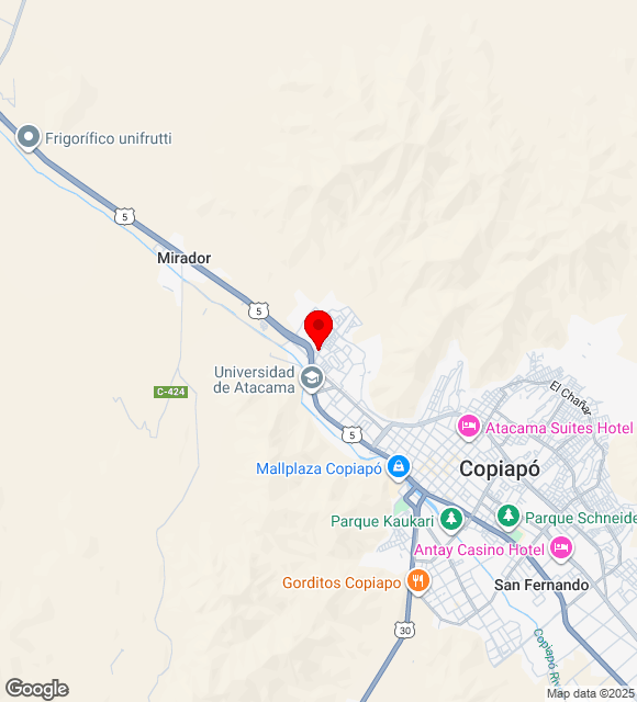 Mapa da localização