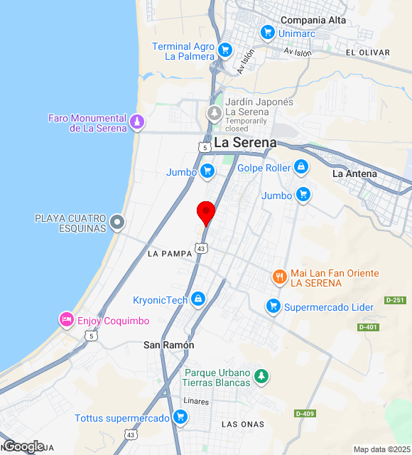 Mapa da localização