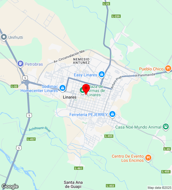 Mapa da localização