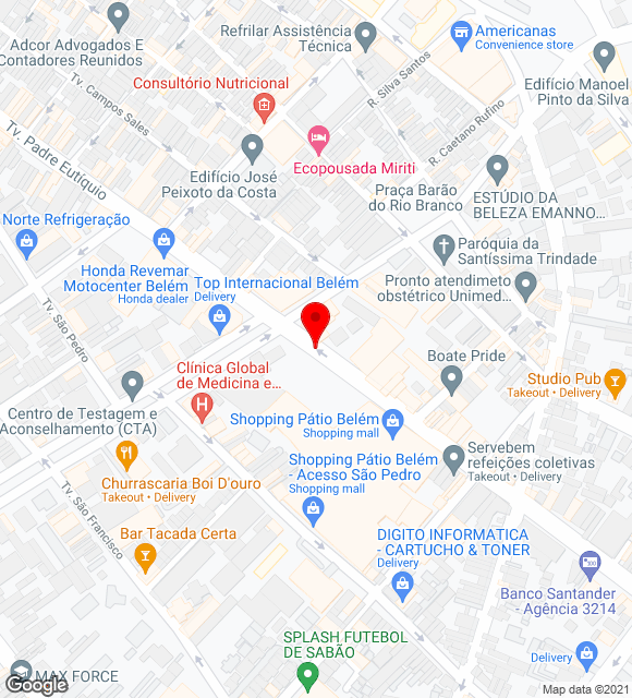 Mapa da localização