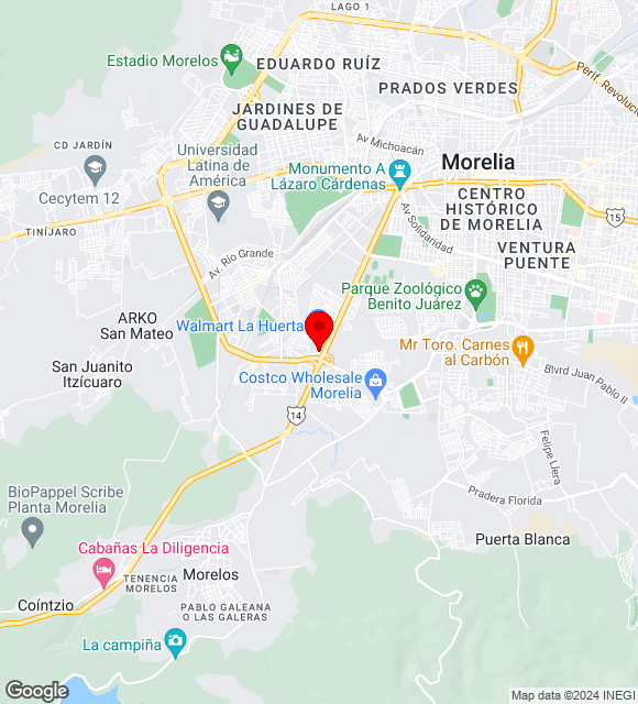Mapa da localização