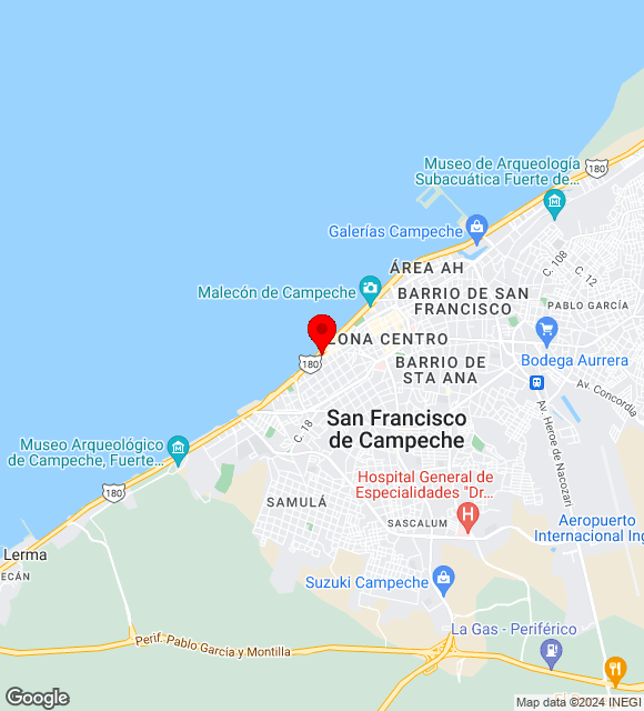 Mapa da localização