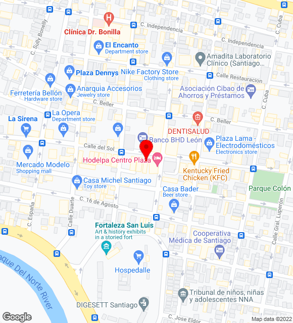 Mapa da localização