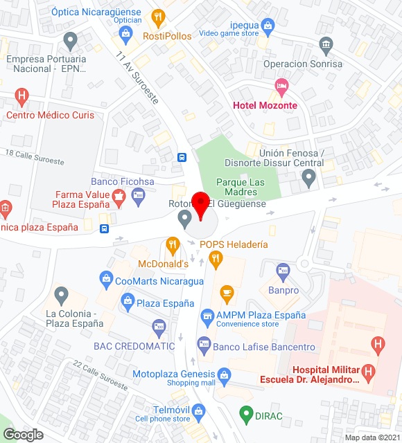 Mapa da localização