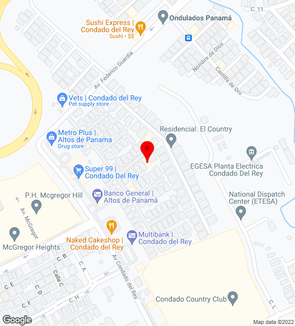 Mapa da localização