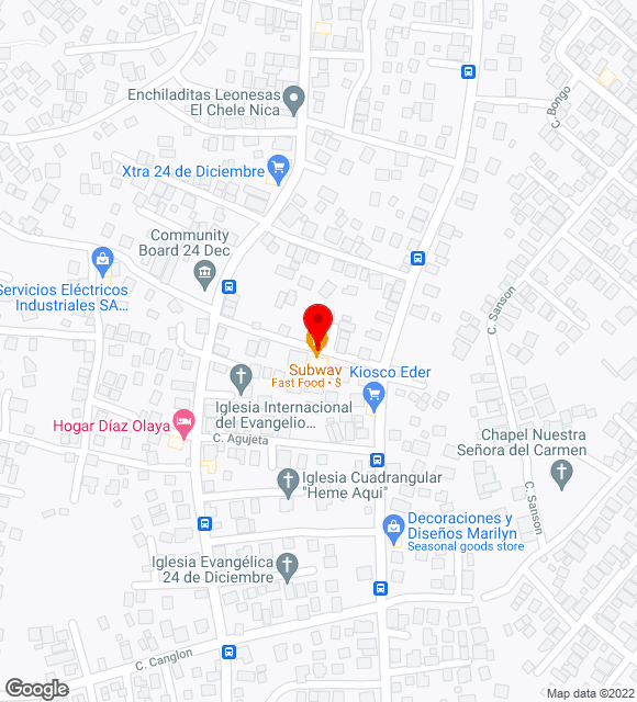 Mapa da localização