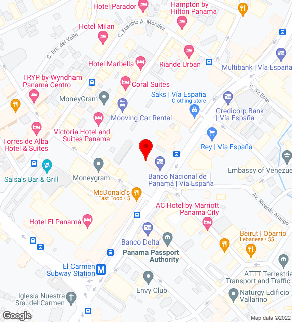 Mapa da localização