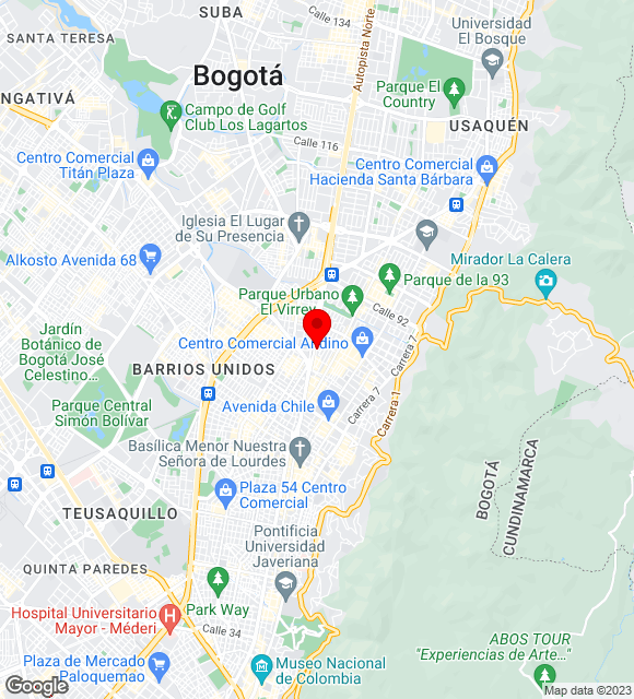 Mapa da localização