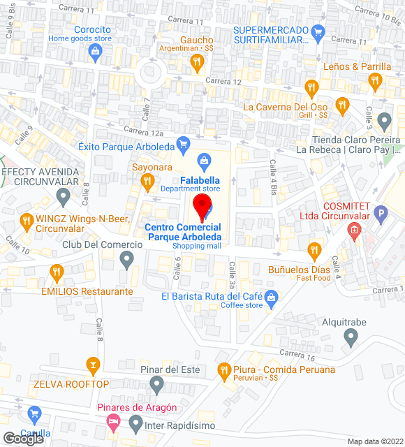 Mapa da localização