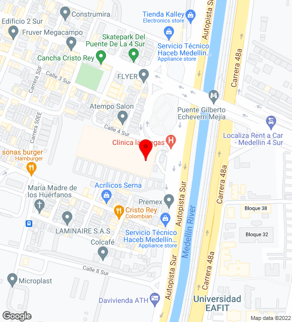 Mapa da localização