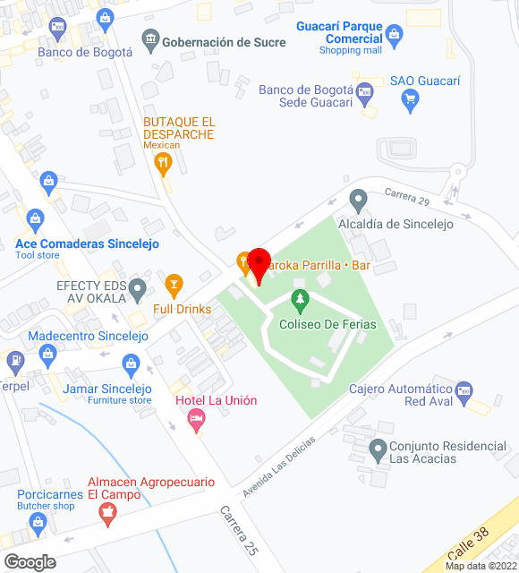 Mapa da localização