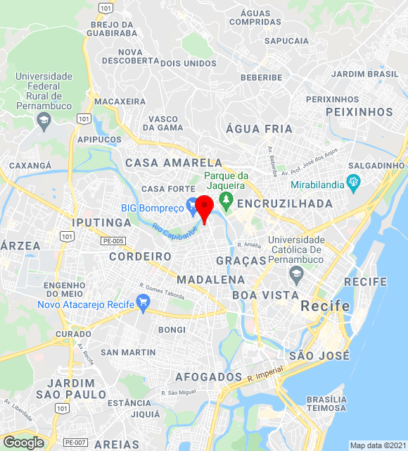 Mapa da localização