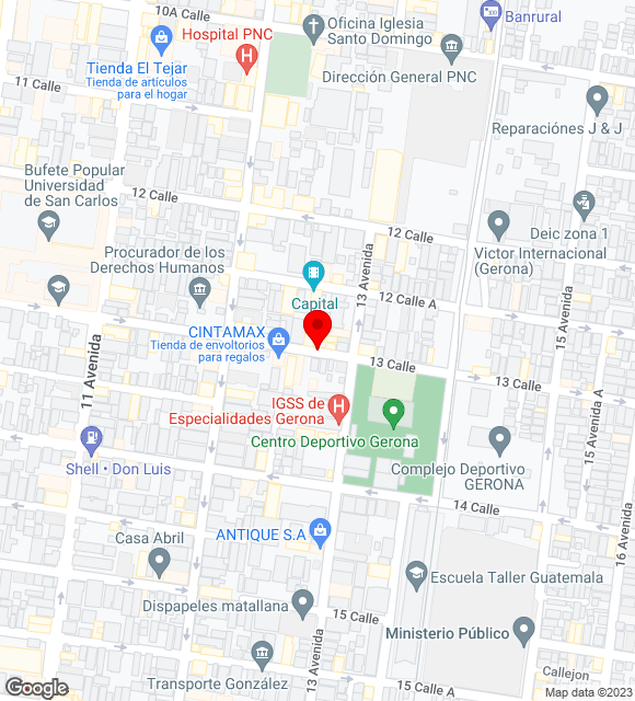 Mapa da localização