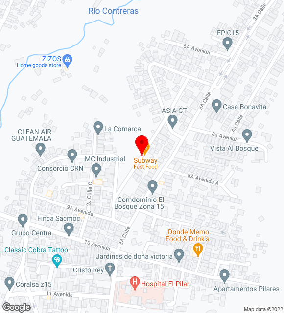 Mapa da localização