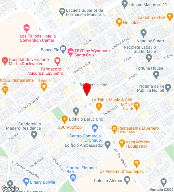 Mapa da localização