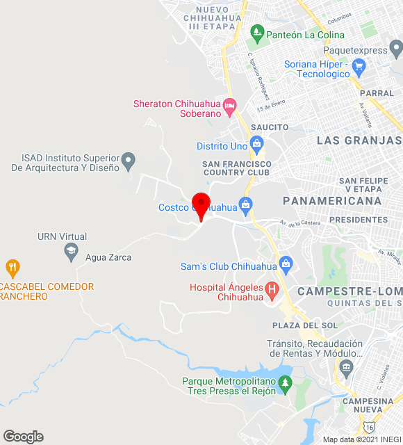 Mapa da localização