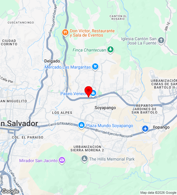 Mapa da localização